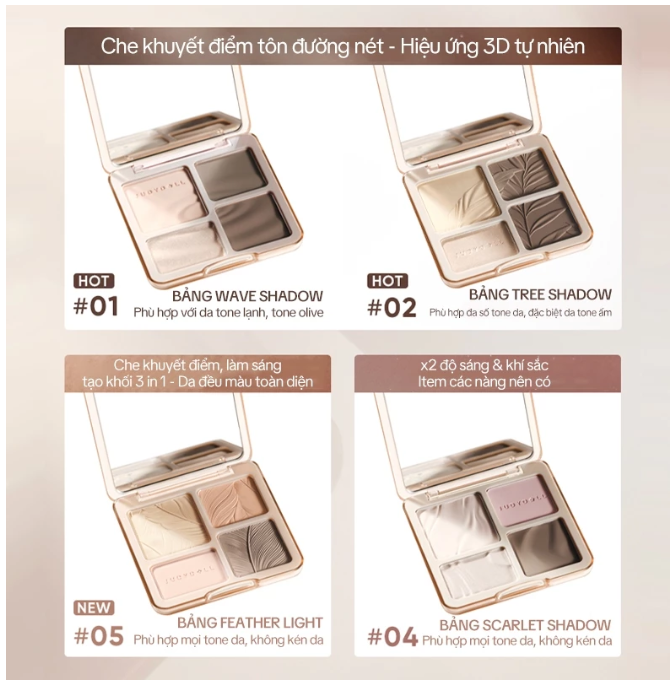 Phấn Bắt Sáng & Tạo Khối Judydoll Highlight 9g – Hiệu Ứng Ánh Ngọc, Tự Nhiên, Lâu Trôi