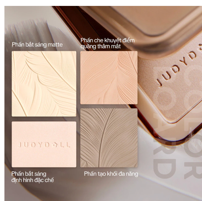 Phấn Bắt Sáng & Tạo Khối Judydoll Highlight 9g – Hiệu Ứng Ánh Ngọc, Tự Nhiên, Lâu Trôi